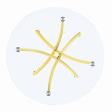 Load image into Gallery viewer, Chanel Round Dining Table Brass And Clear