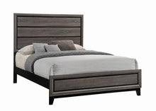Load image into Gallery viewer, Watson Eastern King Bed Grey Oak And Black