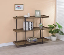 Load image into Gallery viewer, Lawtey Collection - Lawtey 3-shelf Bookcase Aged Walnut