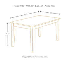 Load image into Gallery viewer, Berringer - Rustic Brown - 5 Pc. - Rectangular Dining Room Table, 4 Upholstered Side Chairs
