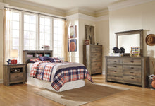 Load image into Gallery viewer, Trinell - Brown - Twin Bookcase Headboard