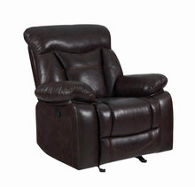 Load image into Gallery viewer, Zimmerman Motion Collection - Dark Brown - Zimmerman Pillow Top Arm Glider Recliner Dark Brown
