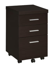 Load image into Gallery viewer, Skylar Collection - Skylar 3-drawer Mobile Storage Cabinet Cappuccino