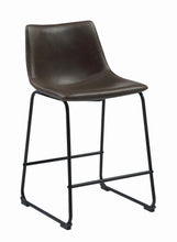 Load image into Gallery viewer, Two-tone Brown - Armless Counter Height Stools Two-tone Brown And Black (Set of 2)