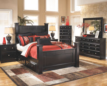 Load image into Gallery viewer, Shay - Almost Black - Two Drawer Night Stand