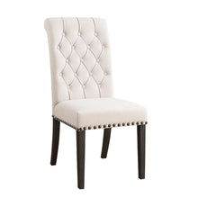 Load image into Gallery viewer, Beige - Phelps Upholstered Side Chairs Beige And Smokey Black (Set of 2)
