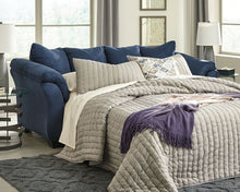 Load image into Gallery viewer, Darcy - Blue - Full Sofa Sleeper