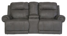 Load image into Gallery viewer, Austere - Brown - DBL Rec Loveseat w/Console
