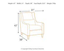 Load image into Gallery viewer, Wilcot - Shale - Accent Chair
