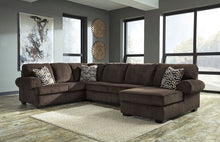 Load image into Gallery viewer, Jinllingsly - Chocolate - Left Arm Facing Sofa, Armless Loveseat, Right Arm Facing Corner Chaise Sectional