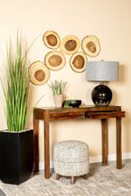Load image into Gallery viewer, Rectangular 2-drawer Console Table Warm Chestnut