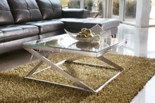 Load image into Gallery viewer, Coylin - Brushed Nickel Finish - Square Cocktail Table