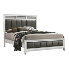 Load image into Gallery viewer, Barzini Collection - Grey - Barzini California King Upholstered Panel Bed White