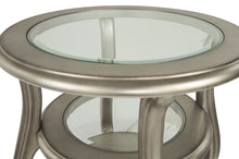 Load image into Gallery viewer, Coralayne - Silver Finish - Round End Table