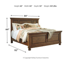 Load image into Gallery viewer, Flynnter - Medium Brown - King Panel Bed