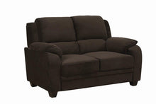 Load image into Gallery viewer, Chocolate - Northend Upholstered Loveseat Chocolate