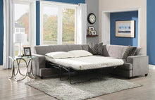 Load image into Gallery viewer, Tess Sectional - Grey - Tess L-shape Sleeper Sectional Grey