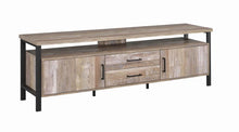 Load image into Gallery viewer, 71" 2-drawer Tv Console Weathered Oak