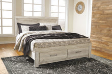 Load image into Gallery viewer, Bellaby - Whitewash - King Platform Bed with 2 Storage Drawers