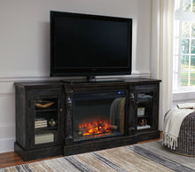 Load image into Gallery viewer, Mallacar - Black - XL TV Stand w/Fireplace Option