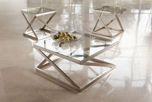 Load image into Gallery viewer, Coylin - Brushed Nickel Finish - Square Cocktail Table