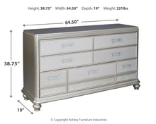 Load image into Gallery viewer, Coralayne - Silver - Dresser