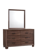 Load image into Gallery viewer, Brandon Bedroom Collection - Brandon Framed Mirror Medium Warm Brown