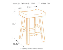 Load image into Gallery viewer, Glosco - Medium Brown/Dark Brown - Stool (2/CN)