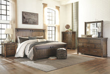 Load image into Gallery viewer, Lakeleigh - Brown - 4 Pc. - California King Panel Bed, Nightstand