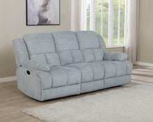 Load image into Gallery viewer, Grey - Waterbury Upholstered Motion Sofa Grey