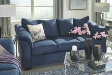 Load image into Gallery viewer, Darcy - Blue - Full Sofa Sleeper