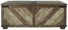 Load image into Gallery viewer, Cordayne - Rustic Brown - COCKTAIL TABLE WITH STORAGE