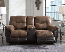 Load image into Gallery viewer, Follett - Coffee - DBL Rec Loveseat w/Console