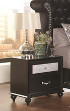 Load image into Gallery viewer, Barzini Bedroom Collection - Barzini 2-drawer Rectangular Nightstand Black