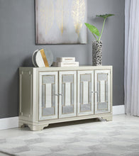 Load image into Gallery viewer, 4-door Accent Cabinet Smoke And Champagne
