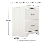 Load image into Gallery viewer, Lulu - White - Two Drawer Night Stand