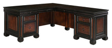 Load image into Gallery viewer, Tate Collection - Tate L-shaped Office Desk Espresso And Chestnut