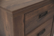 Load image into Gallery viewer, Quinden - Dark Brown - Two Drawer Night Stand