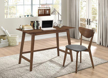 Load image into Gallery viewer, Home Office: Desk Set - Dark Grey - 2-piece Writing Desk Set Walnut