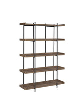 Load image into Gallery viewer, Lawtey Collection - Lawtey 5-shelf Bookcase Aged Walnut