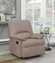 Load image into Gallery viewer, Living Room : Gliders Recliner - Tan - Upholstered Glider Recliner Tan