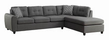 Load image into Gallery viewer, Stonenesse Sectional - Grey - Stonenesse Tufted Sectional Grey