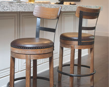 Load image into Gallery viewer, Pinnadel - Light Brown - UPH Swivel Barstool (1/CN)