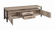 Load image into Gallery viewer, 71" 2-drawer Tv Console Weathered Oak