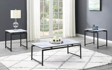 Load image into Gallery viewer, 3-piece Occasional Set White And Dark Gunmetal