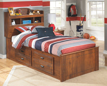 Load image into Gallery viewer, Barchan - Medium Brown - Full Bookcase Bed with Trundle
