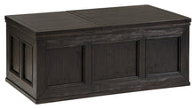 Load image into Gallery viewer, Gavelston - Rubbed Black - Lift Top Cocktail Table