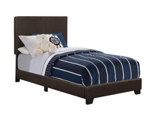 Load image into Gallery viewer, Dorian Upholstered Bed - Brown - Dorian Upholstered Twin Bed Brown