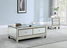 Load image into Gallery viewer, 2-drawer Coffee Table Champagne And Silver