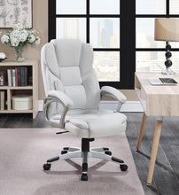 Load image into Gallery viewer, Home Office : Chairs - White - Adjustable Height Office Chair White And Silver